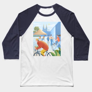 Zagreb Cityscape Baseball T-Shirt